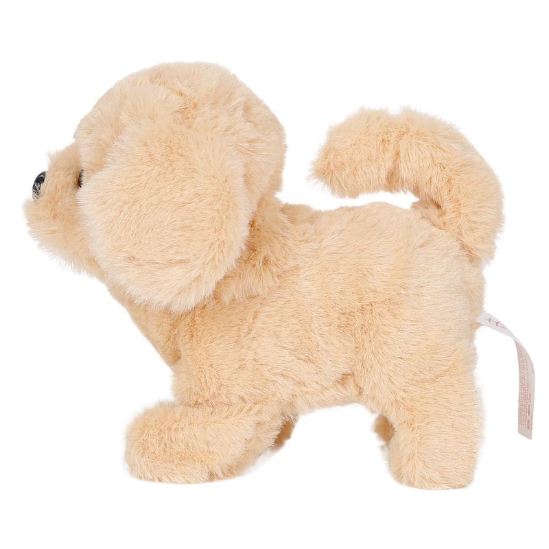 Hamleys كلاب البج في اللعب - دمية كلب ذهبية تمشي وتتحدث | ألعاب حيوانات تفاعلية للأطفال من عمر 3 سنوات فما فوق | هدية عيد ميلاد للأطفال | دمية كلب محشوة (بني فاتح) - Image 3