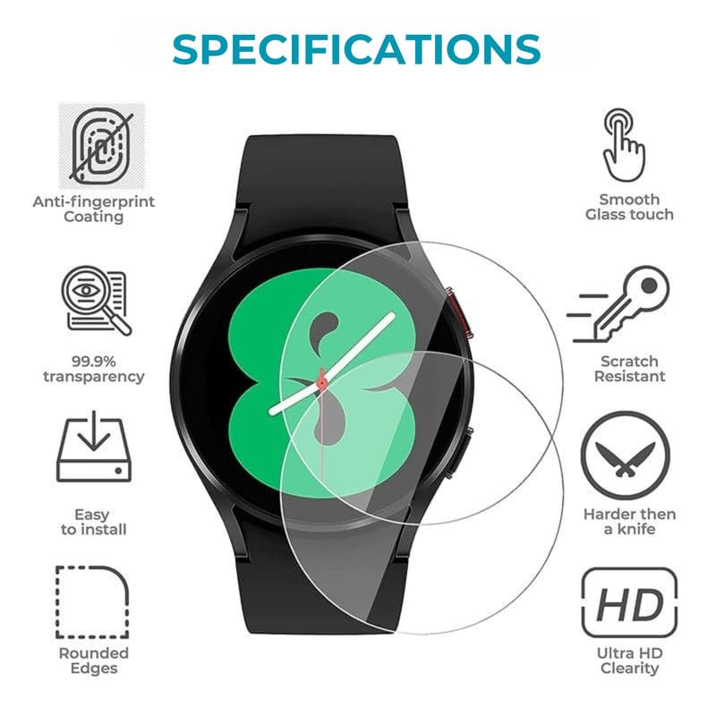 HELLOSCREEN 2-Pack | Screen Protector Guard for Fastrack Noir Pro | 1.19 inch | Smartwatch - Flexible & Ultrathin TPU Film, 9H Scratch Resistant, Bubble Free - Not Tempered Glass - Image 5