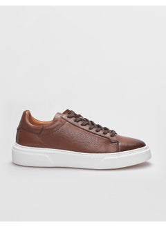 Harrow Leather Tan Lace-Up Men's Sports Shoes  - Image 1