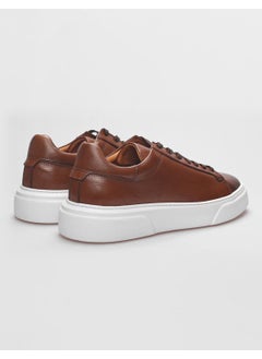Harrow Leather Tan Lace-Up Men's Sports Shoes  - Image 3