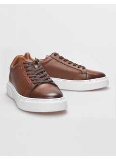 Harrow Leather Tan Lace-Up Men's Sports Shoes  - Image 4