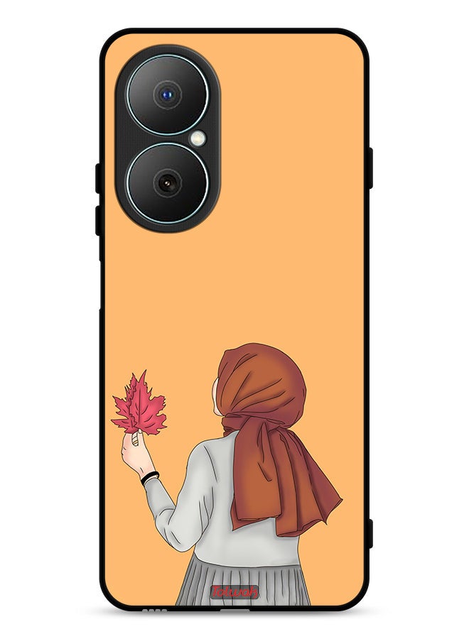 Tolwak Huawei Nova Y73 Protective Case Cover Holding Leaf