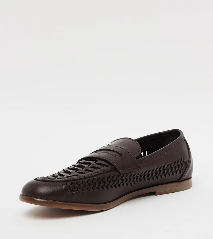 ستيف مادن M Josten Brown Men's Slip On Dress Shoes