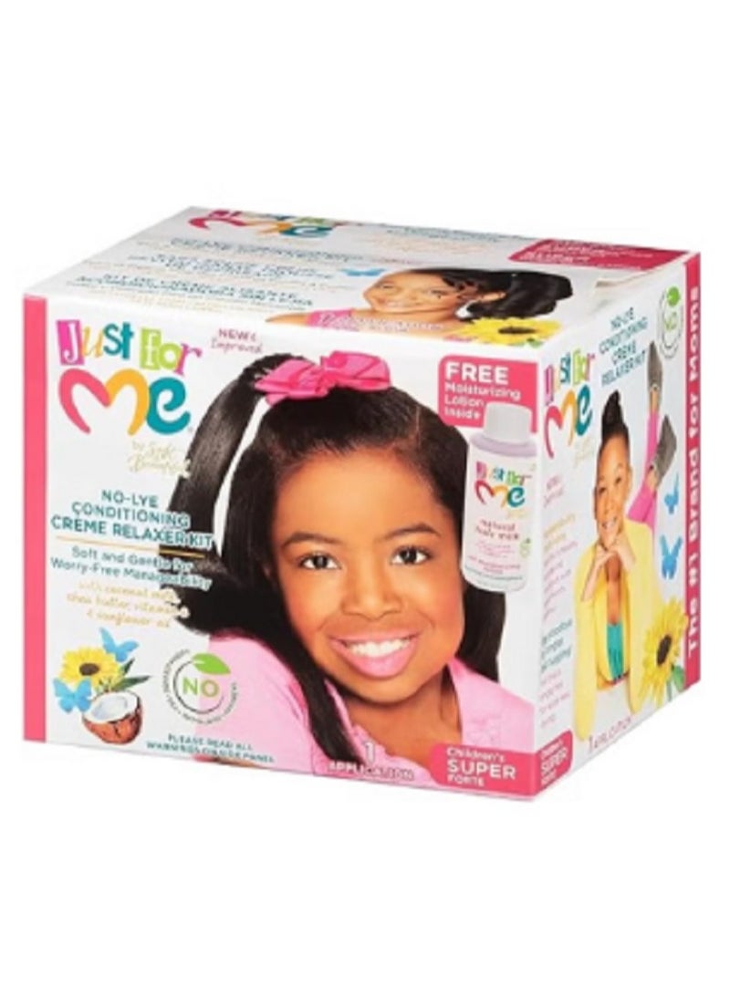 Just for Me No-Lye Children Conditioning Creme Relaxer Kit Super - Image 1
