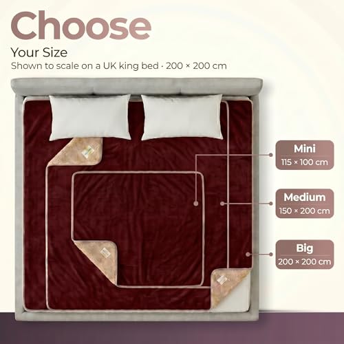 Sacred Weapon Blanket Waterproof and Stain Proof – Water Proof Blanket for Bed & Couch – Splash Throw Blanket VIP – Washable King, Queen Mattress Protector Waterproof – Dark Red 80"x80" - Image 2
