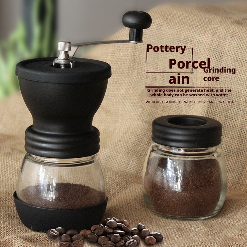 Portable Hand Coffee Grinder with Ceramic Burr and Jar - Image 2