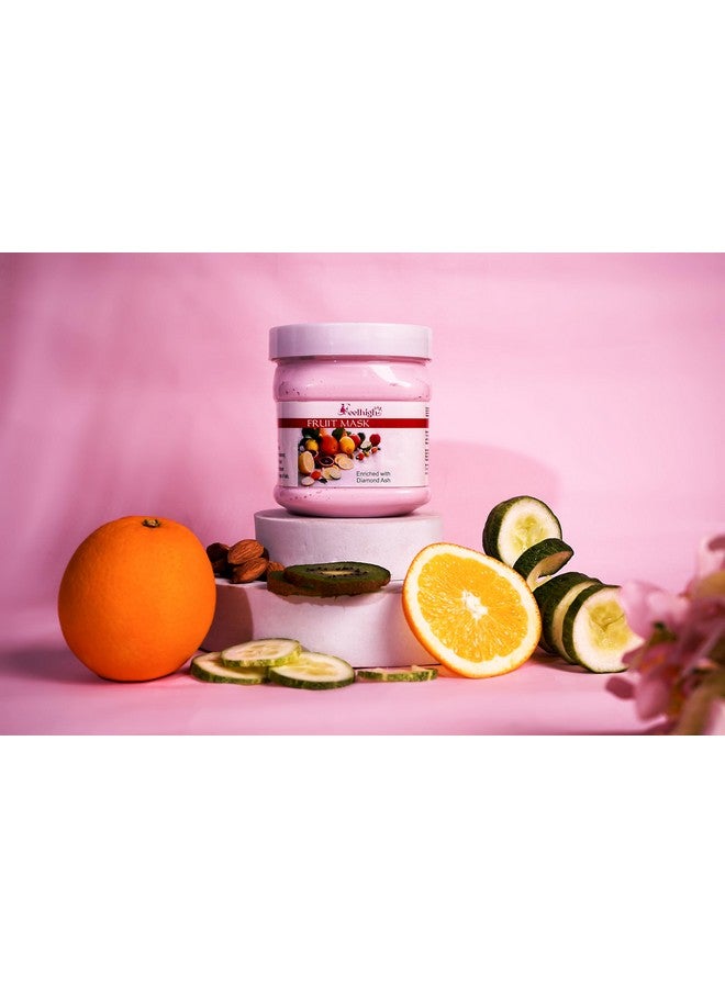 Feelhigh Face and Body Gold Scrub 500gm Skin Shiny And Face Mask 500gm - Skin care and Facial Products -Man woman (Gold Scrub And Fruit Mask) - Image 5