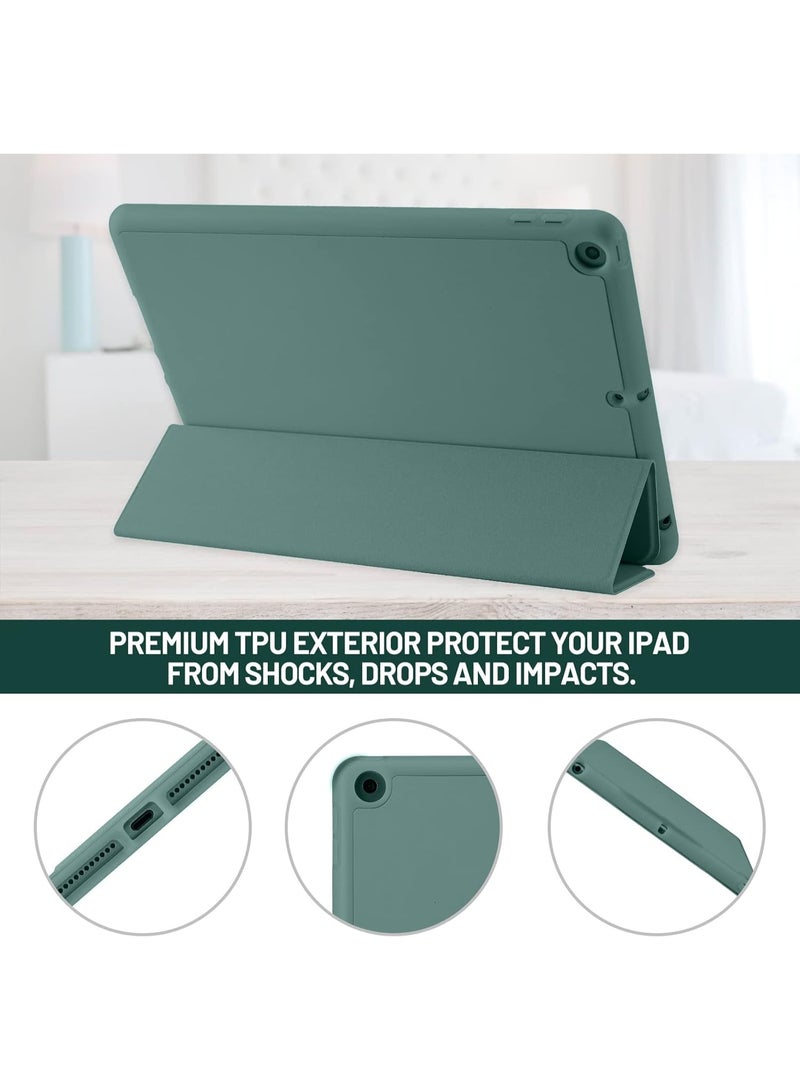 LEDIN Case Compatible with iPad 9 8 7 Generation 10.2 Inch, Model 2021/2020/2019,9th/8th/7th Case with Pen Holder, Trifold Stand Protective Case, Auto Sleep/Wake for iPad 10.2 - Image 2