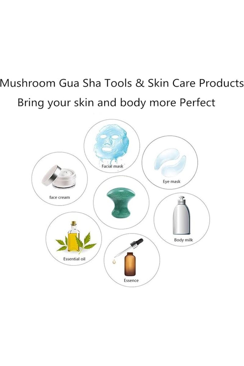 2pieces Gua Sha Tool,Gua Sha Scraping Massage Tool,Crystal Chakra Healing Stone,Mushroom Shape Guash - Image 2