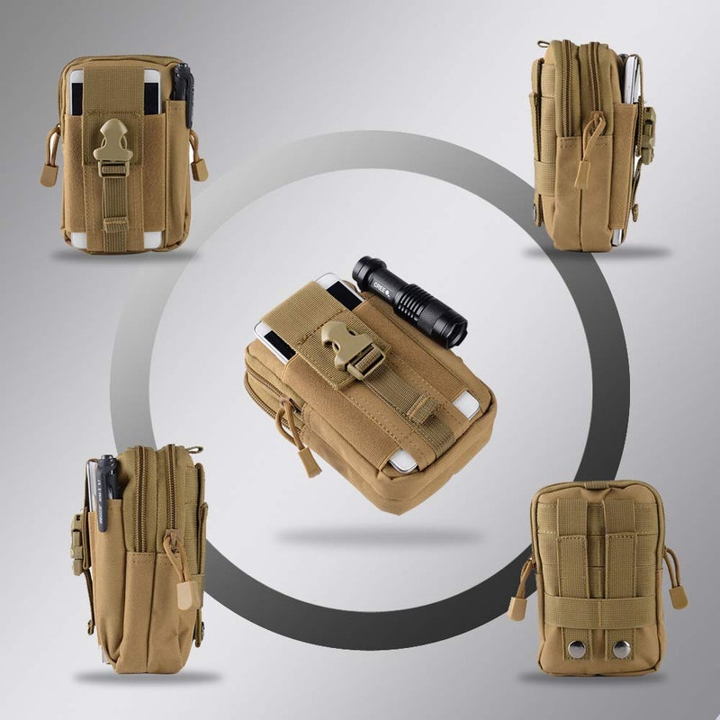 SYIDINZN Waist Cell Phone Holster Belt Bag Universal Outdoor Phone Pouch Case Gadget Pocket for iPhone X 8 7 6 6s Plus Samsung Galaxy S8 S7 S6 S5 S4 S3 Note 8 5 4 3 2 LG HTC Etc - Image 3