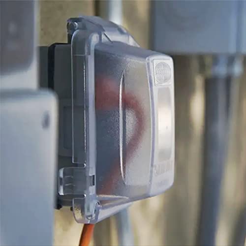 TayMac MM420C 1-Gang Nonmetallic Extra Duty Weatherproof In-Use Horizontal/Vertical 16-in-1 Standard Cover, 2.75 in, Clear - Image 4