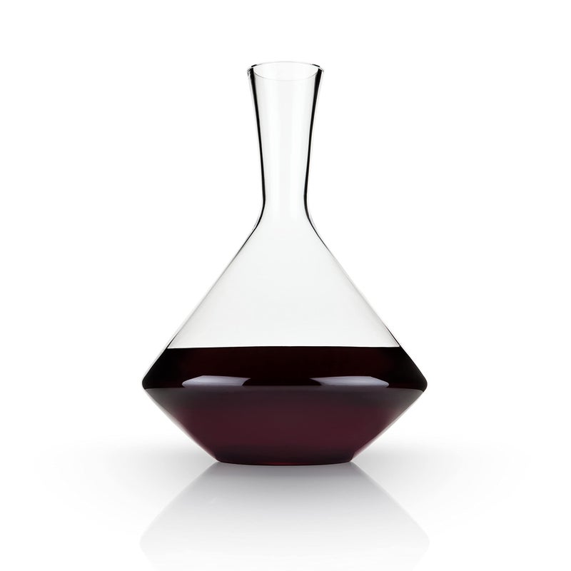 Viski Viski Angled Wine Decanter Glass Pitcher for Red and White Wine Wine Carafe Perfect for Wine Lovers Set of 1 60oz 