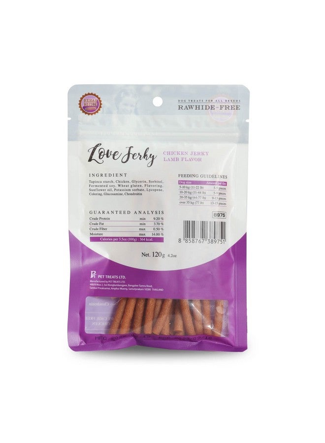 Rena 'S Love Chicken Jerky Lamb Flavour Chicken Sticks For All Breeds Of Dogs, Raw-Hide Free, 100% Cage Free Chicken, Low Fat, Easy To Digest, 360G (Pack Of 3) - Image 2