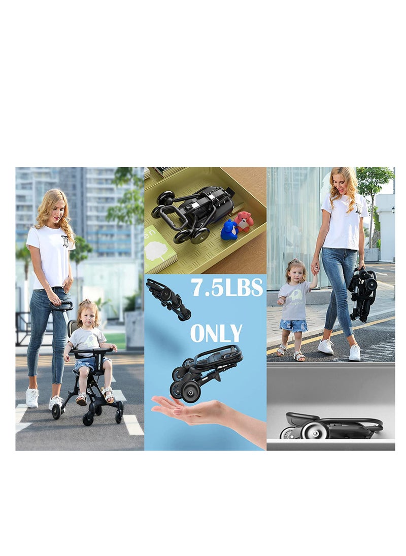 Generic Baby Stroller Lightweight & Foldable Compact And Reversible Handle bar Safety Belt Travel Pram For Baby From 6 Month to 3 Years  - Image 3
