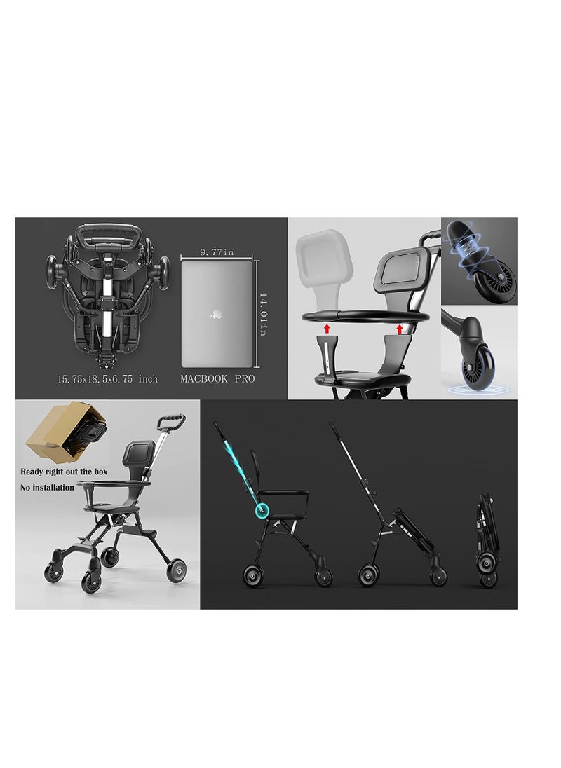 Generic - Baby Stroller Lightweight & Foldable Compact And Reversible Handle bar Safety Belt Travel Pram For Baby From 6 Month to 3 Years - Image 1