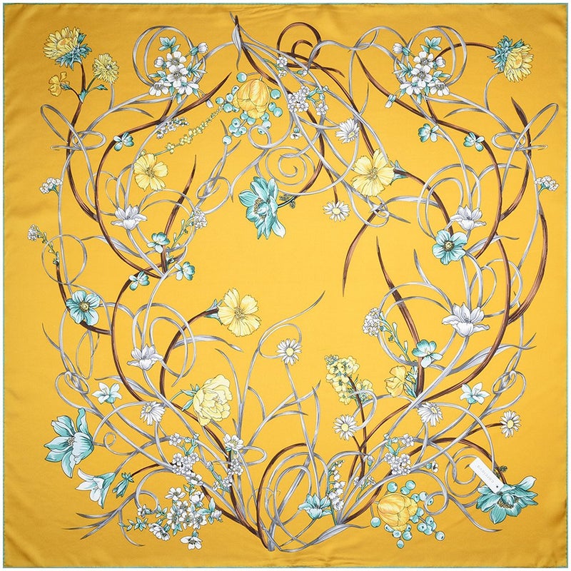 corciova Naples Yellow Western Neck Scarf Men Neckerchief 21x21 Women Silk Hair Scarf Ladies Short Bandana Headband Headscarf - Image 5