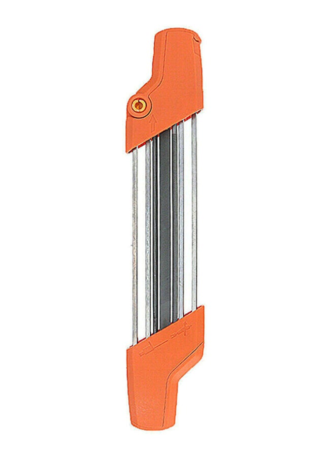 NIBEMINENT 2 In1 Chain Sharpener Grinding Tool Orange/Silver 38x3x6centimeter  - Image 1