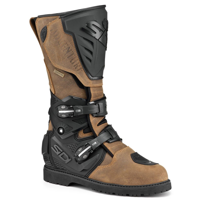 SIDI Men's Adventure 2 GORE-TEX Motorcycle Boots, Tobacco, Size 43 EU