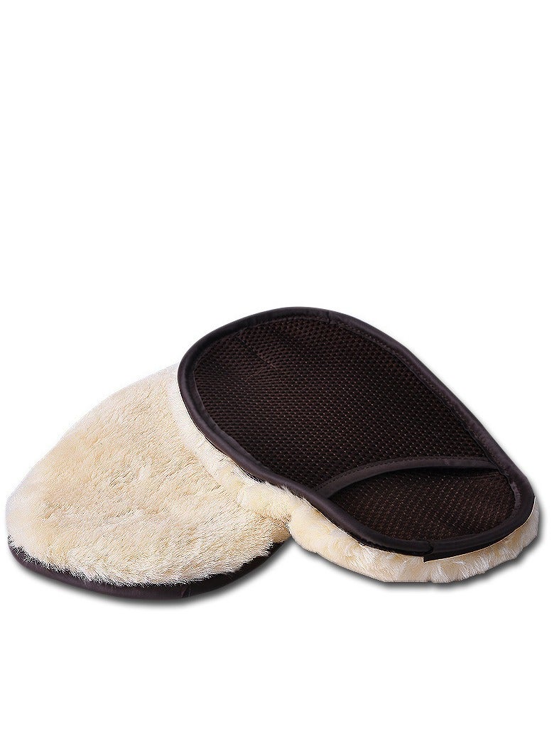 2pcs Home Cleaning and Car Wash Glove Set, Car Cleaning and Waxing Tool, Household Cleaning Gloves for Faster Cleaning and Polishing of Floors - Image 1