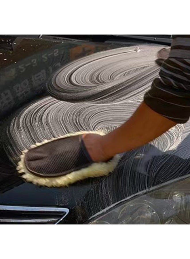 2pcs Home Cleaning and Car Wash Glove Set, Car Cleaning and Waxing Tool, Household Cleaning Gloves for Faster Cleaning and Polishing of Floors - Image 5