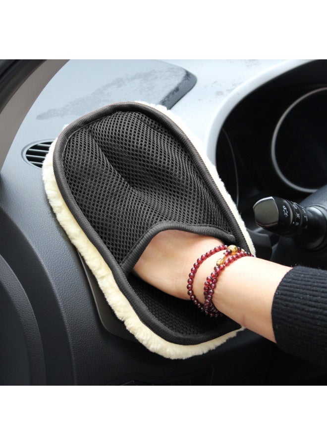 2pcs Home Cleaning and Car Wash Glove Set, Car Cleaning and Waxing Tool, Household Cleaning Gloves for Faster Cleaning and Polishing of Floors - Image 4