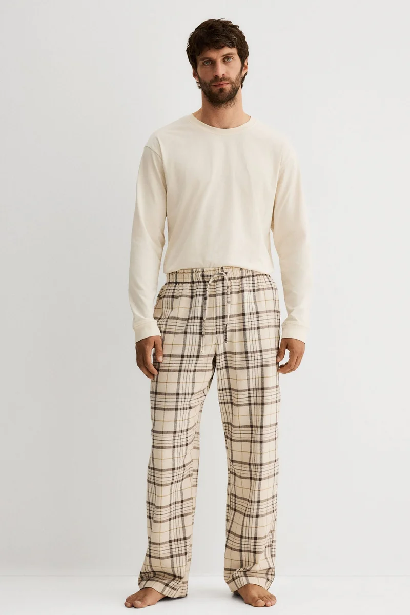 H&M Cotton pyjama top and bottoms