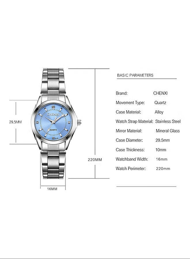 شينيكسي ساعات معصم للنساء، كوارتز كلاسيك ووتش للملابس النسائية، ساعات من الفولاذ المقاوم للصدأ للماء المضاء - Image 2