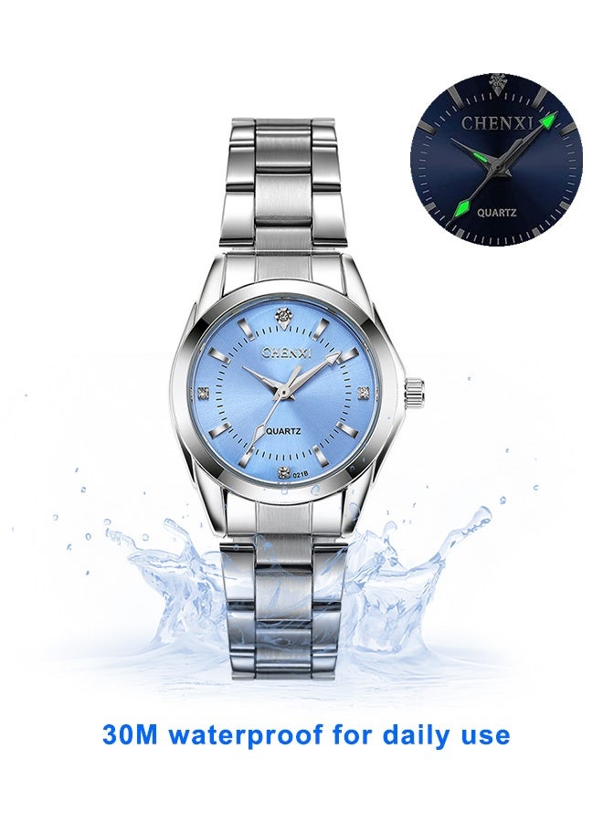 شينيكسي ساعات معصم للنساء، كوارتز كلاسيك ووتش للملابس النسائية، ساعات من الفولاذ المقاوم للصدأ للماء المضاء - Image 1