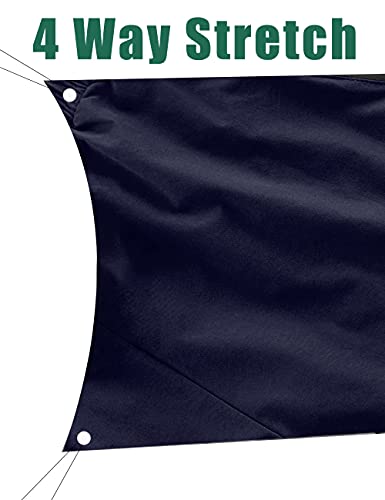 Rexcyril Men's Athletic Gym Workout Shorts 3 Inch Quick Dry Running Bodybuilding Short Shorts with Liner and Zipper Pockets, Navy, Small - Image 4