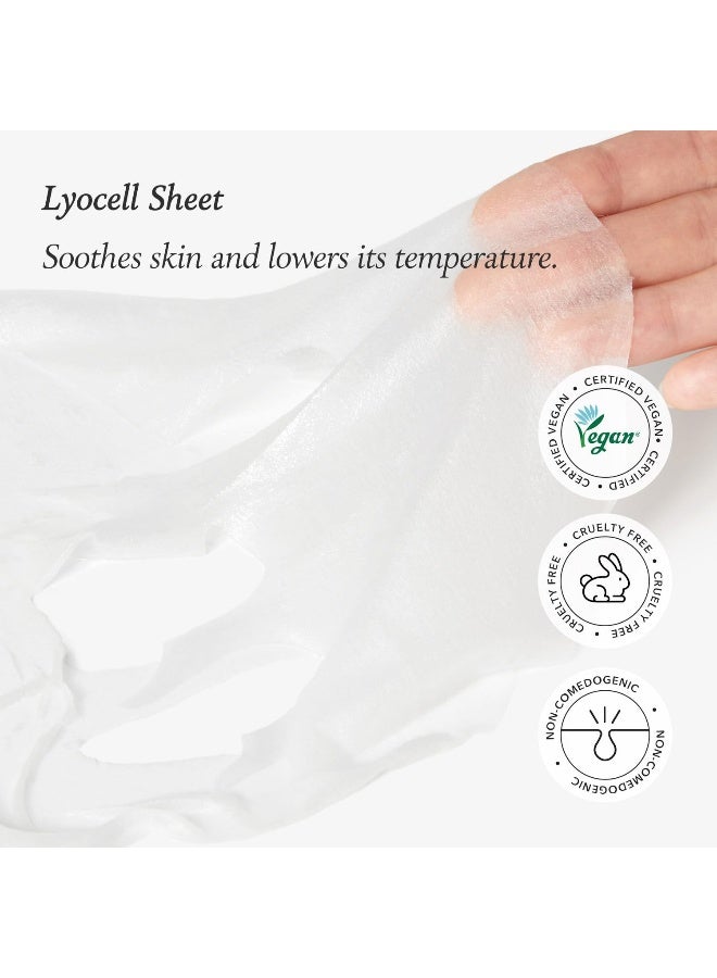 APRILSKIN April Skin Carrotene IPMP Calming Soothing Hydrating Sheet Mask for Acne Prone Skin 5 Sheets - Image 4