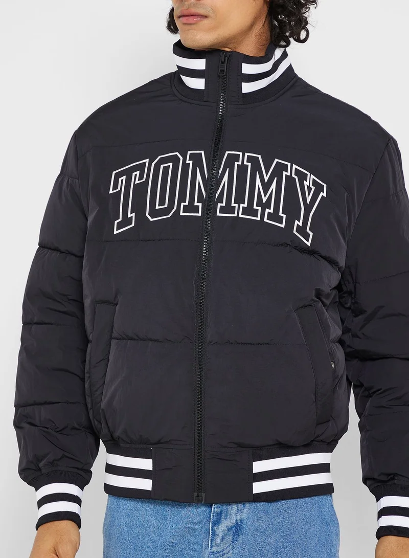 TOMMY JEANS Logo Graphic Puffer Jacket