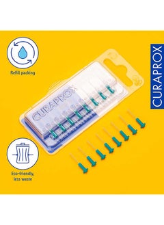 CURAPROX فرشاة أسنان بين الأسنان CPS 06 Prime Refill من Curaprox، فيروزي، 8 قطع - 8 × 0.6 مم - 2.2 مم فرشاة أسنان داخلية.  - Image 2