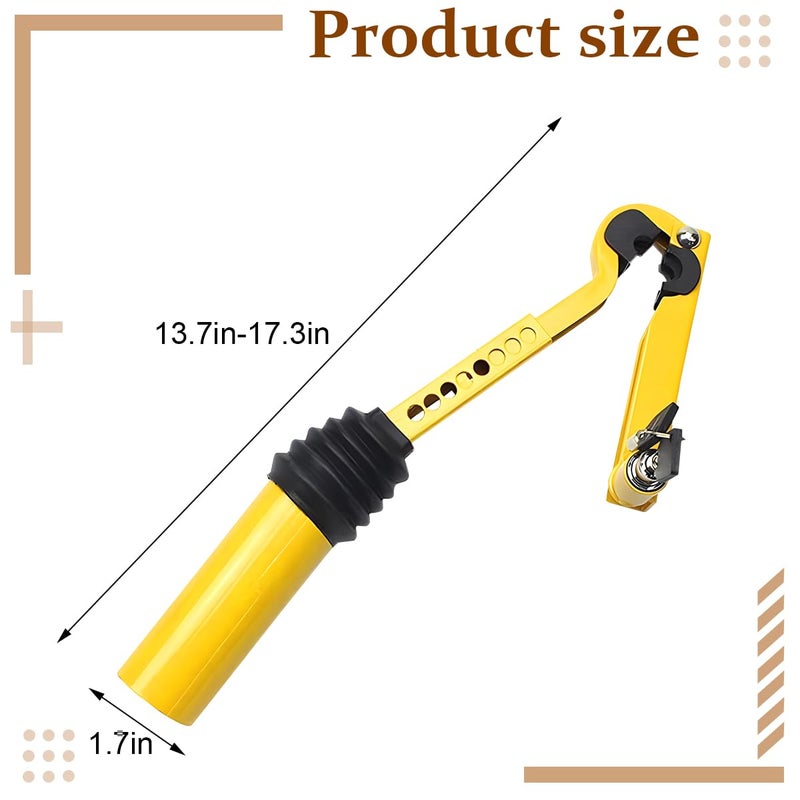 Bittwee Car Gear Stick Lock, Anti-Theft Device Security Adjustable Vehicle Handbrake to Gear Stick Lock with 2 Keys, Automotive Manual Padlock Mechanism, Universal for SUV RV Truck - Image 2