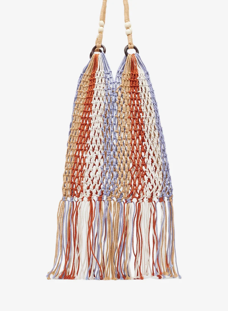Ginger Multicolor Raffia Woven Tote for Women | Best Price UAE