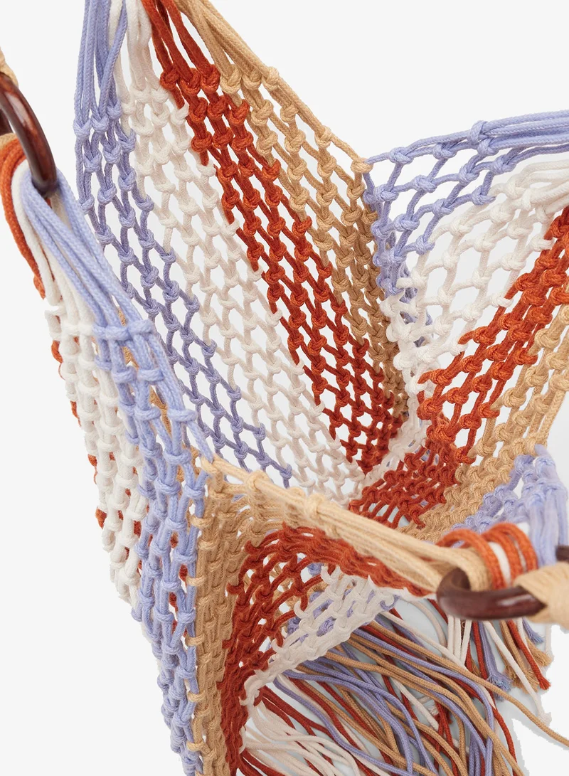 Ginger Multicolor Raffia Woven Tote for Women | Best Price UAE