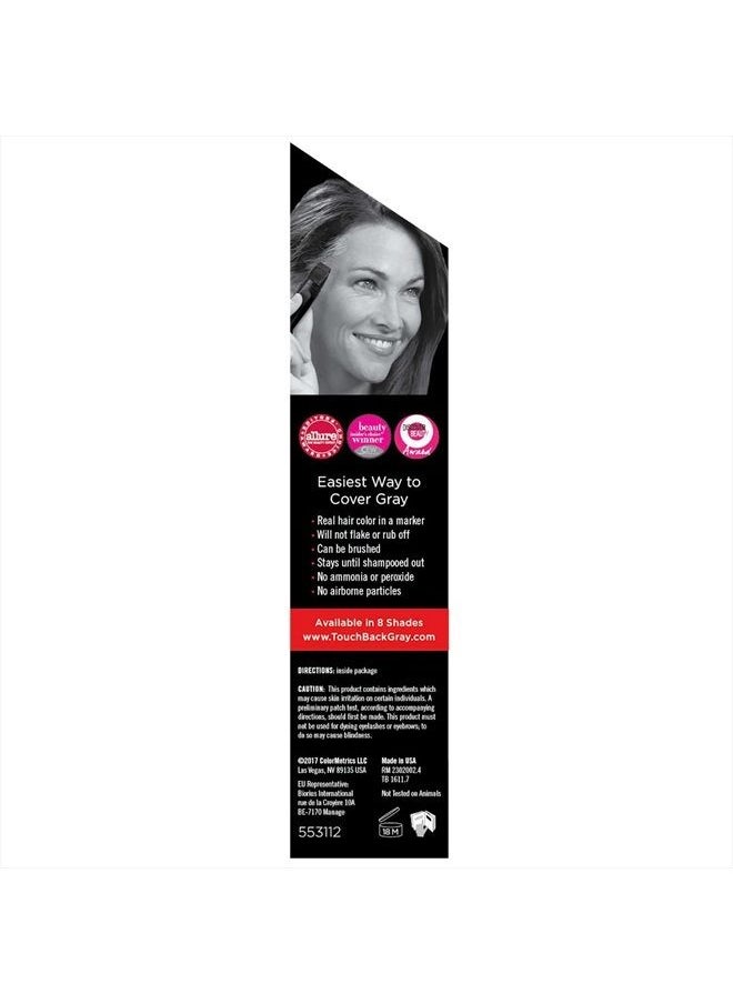 TouchBack - PRO Gray Root Touch Up Marker Applicator - Real Hair Color Medium Brown - Image 1