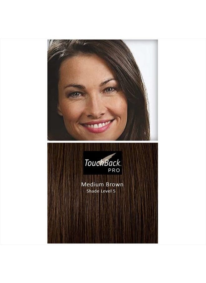 TouchBack - PRO Gray Root Touch Up Marker Applicator - Real Hair Color Medium Brown - Image 1