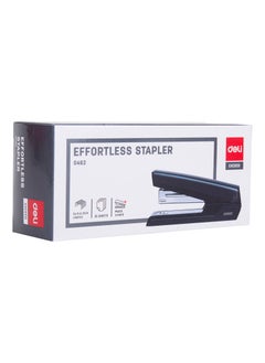 Deli Deli E0462 Effortless Stapler – 25 Sheets, Durable Metal Design, Anti-Skid Base, Black  - Image 5