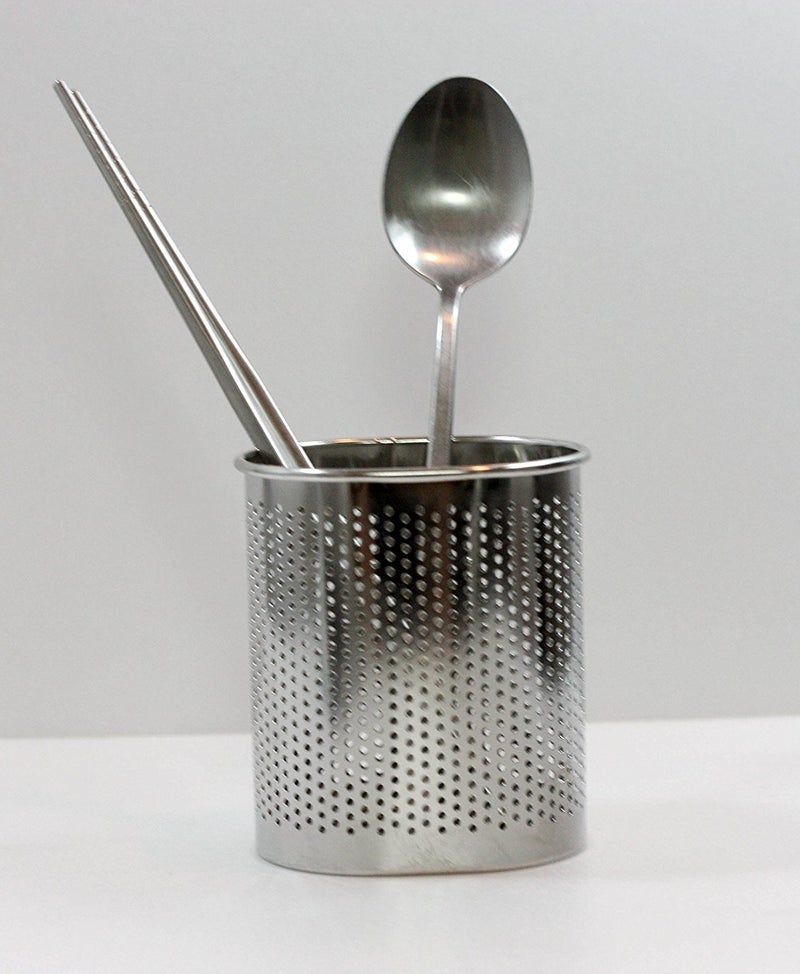 UIP Global Stainless Steel Cutlery Utensil Holder (Small Oval) Chopsticks Holder for Dishwasher - Image 3