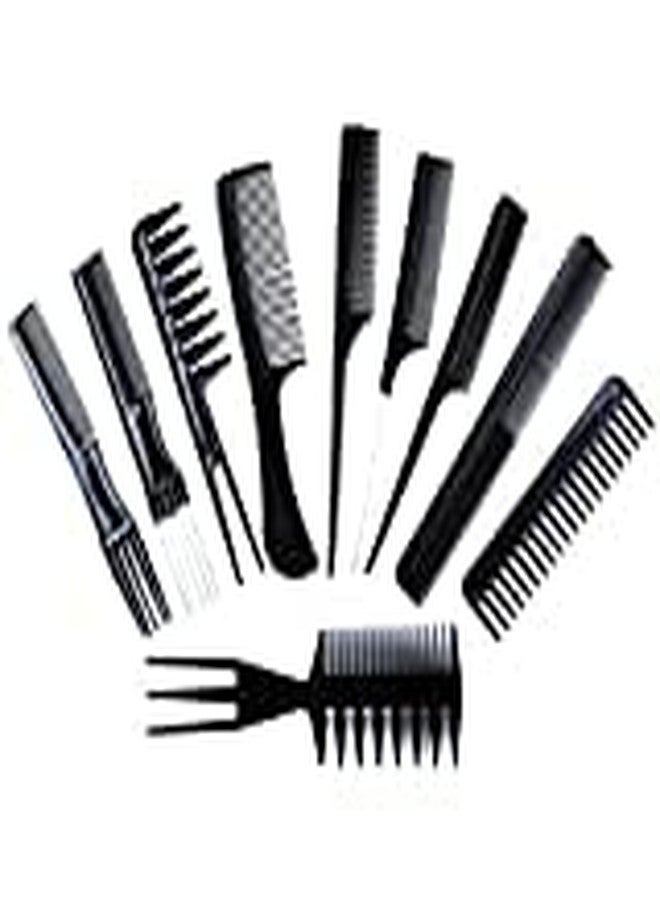 SEASPIRIT 10 Pcs Multipurpose Salon Hair Styling Hairdressing hairdresser Barber Combs Professional Comb Kit 10 pcs - Image 3