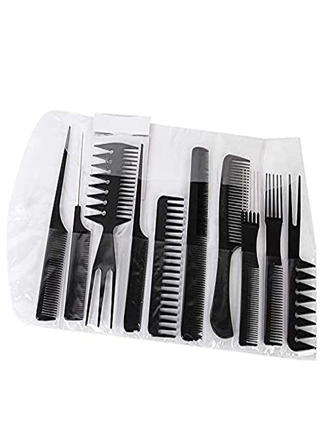 SEASPIRIT 10 Pcs Multipurpose Salon Hair Styling Hairdressing hairdresser Barber Combs Professional Comb Kit 10 pcs - Image 2