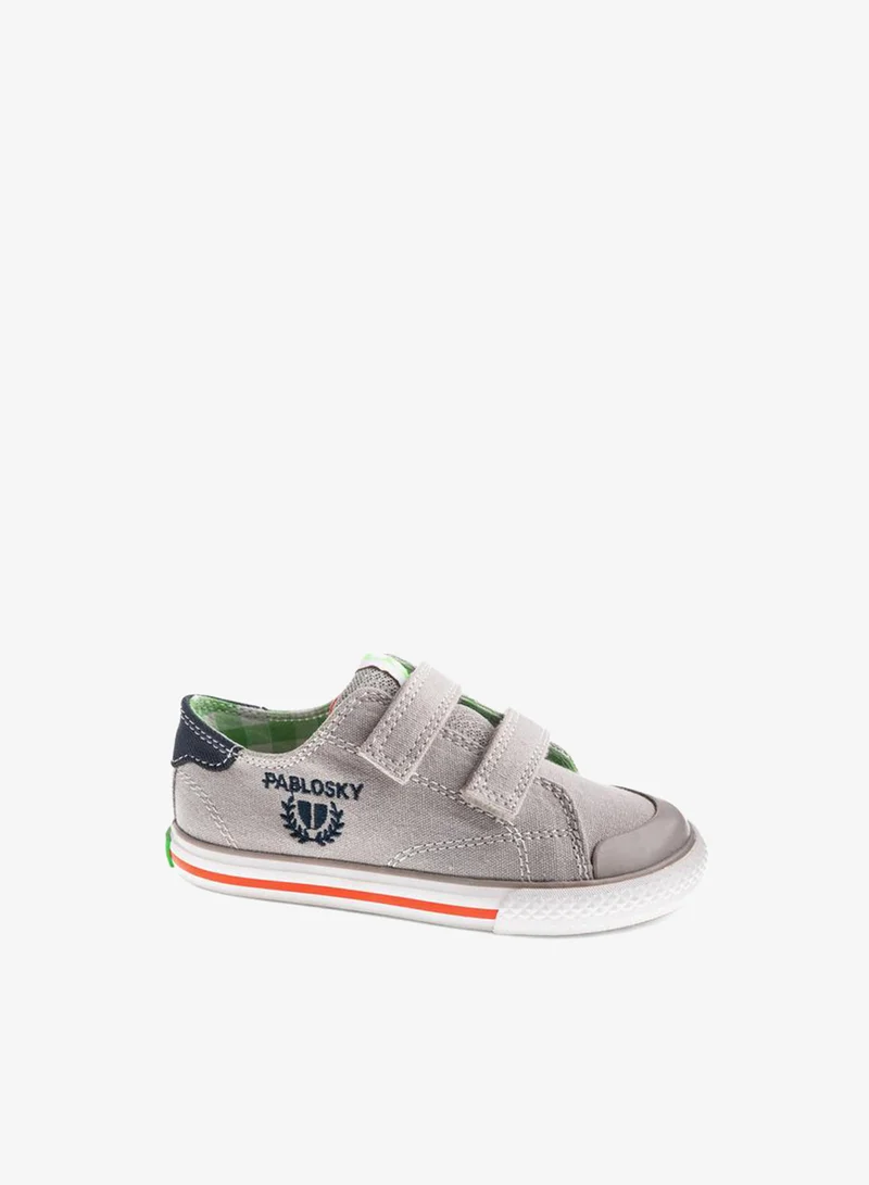 Pablosky Boys Hook & Loop Canvas School Shoes