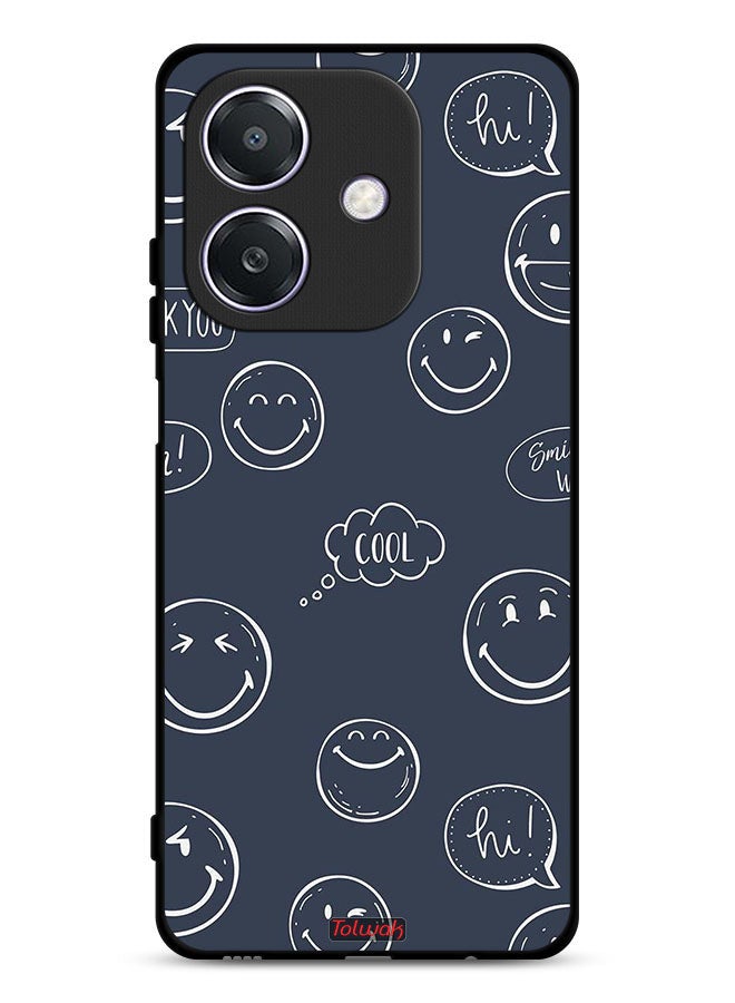 Tolwak Oppo A3x 5G Protective Case Cover Cool Faces Tags - Image 1
