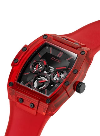 Guess Men’s Red Case Red Silicone Watch GW0203G5 - view 4