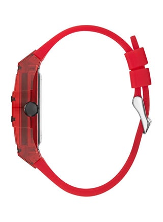 Guess Men’s Red Case Red Silicone Watch GW0203G5 - view 2