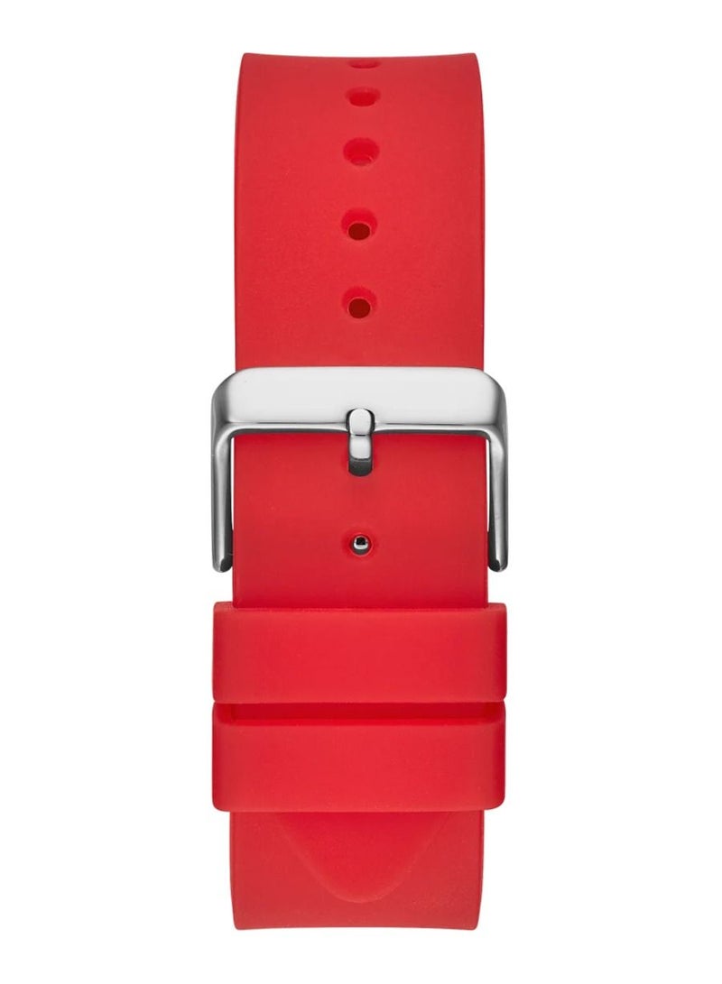 Guess Men’s Red Case Red Silicone Watch GW0203G5 - Image 3