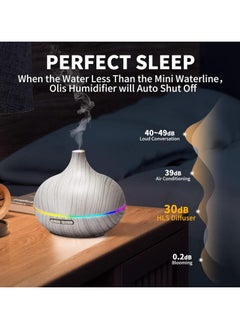 Beauenty 550ML White Aroma diffusers for Essential Oil Large Room,Essential Oils Aromatherapy Diffuser Cool Mist humidifier with Ambient Light u0026 3 Timer,Waterless Auto Off Diffuser Vaporizers for Home Kids  - Image 3