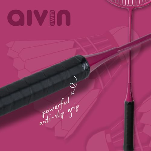 Aivin Clash Badminton Racket | Head-Heavy Power | Aluminium Frame & Steel Shaft | Beginner Friendly (Red, Standard) - Image 2