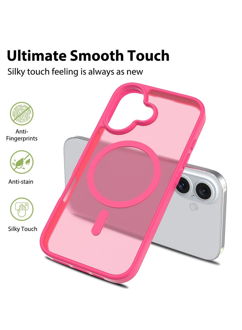 general Compatible  iPhone 17 Semi-Transparent Matte Textured Thick Case Strong Magnetic Attachment MagSafe Compatible Full-Edge Drop Protection Fingerprint-Resistant  Scratch-Resistant Case - Image 3