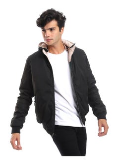 Andora Double Face Waterproof Black Bomber Jacket_Black  - Image 5